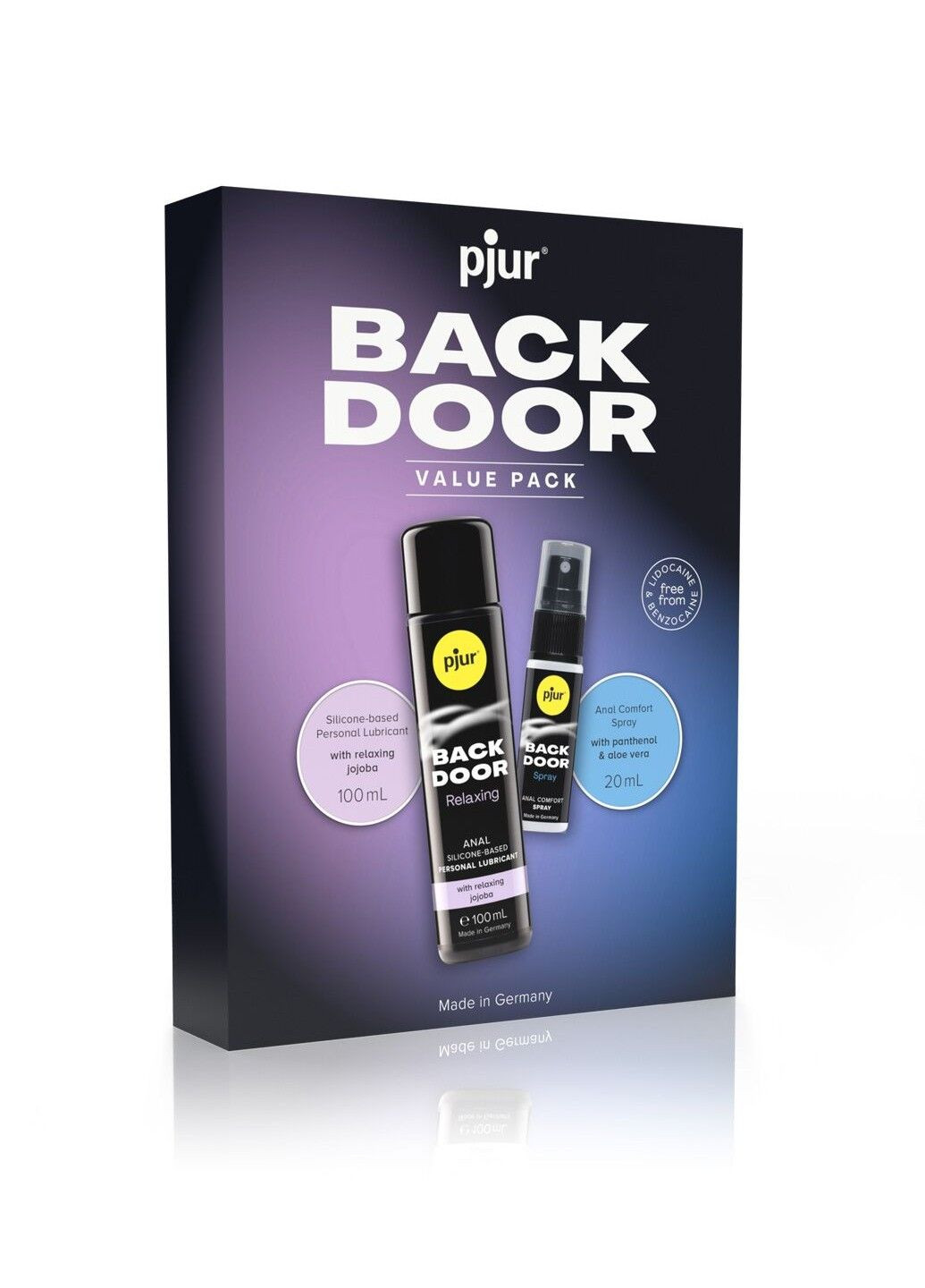 Подарочный набор BACK DOOR Value Pack: силиконовая смазка 100 мл и расслабляющий спрей 20 мл Pjur (315425546)