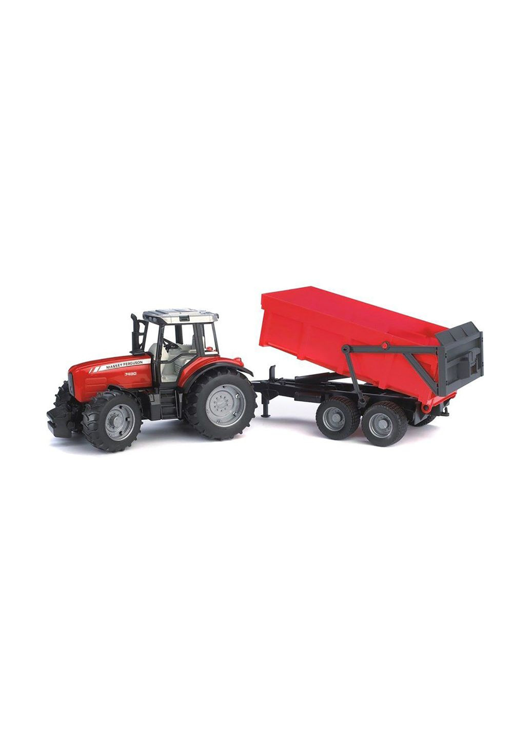 Машинка игрушечная – трактор Масей с прицепом цвет красный ЦБ-00250166 Bruder (292706586)