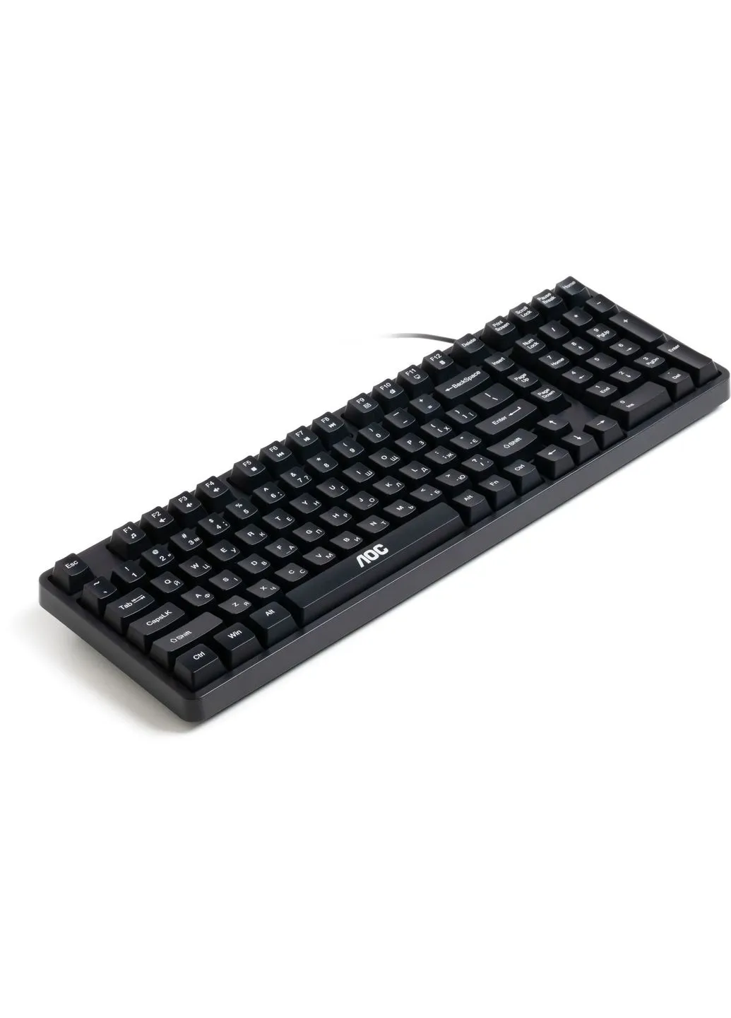 Клавіатура (GK116B/97) AOC GK116B LED USB UA Black (399994929)
