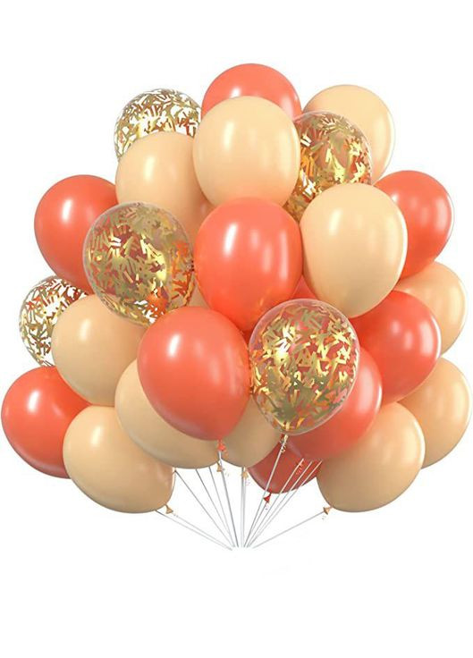 Набір 30 куль Східна пастель Корал і бежевий No Brand (360560115)