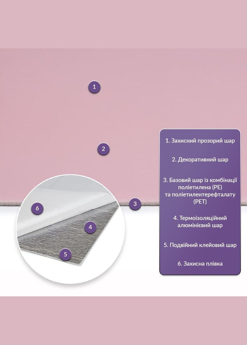 Самоклеюча стінова PET плитка 900x400x2mm (D) SW-000002255 Sticker Wall (308338051)