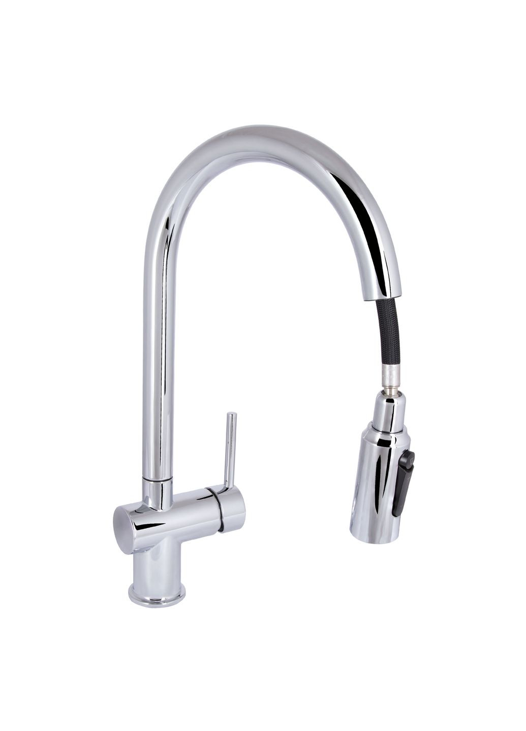 Смеситель для кухни Rozcesti с выдвижным изливом с подключением для питьевой воды QTROZ366CRM45938 Chrome Qtap (323485606)