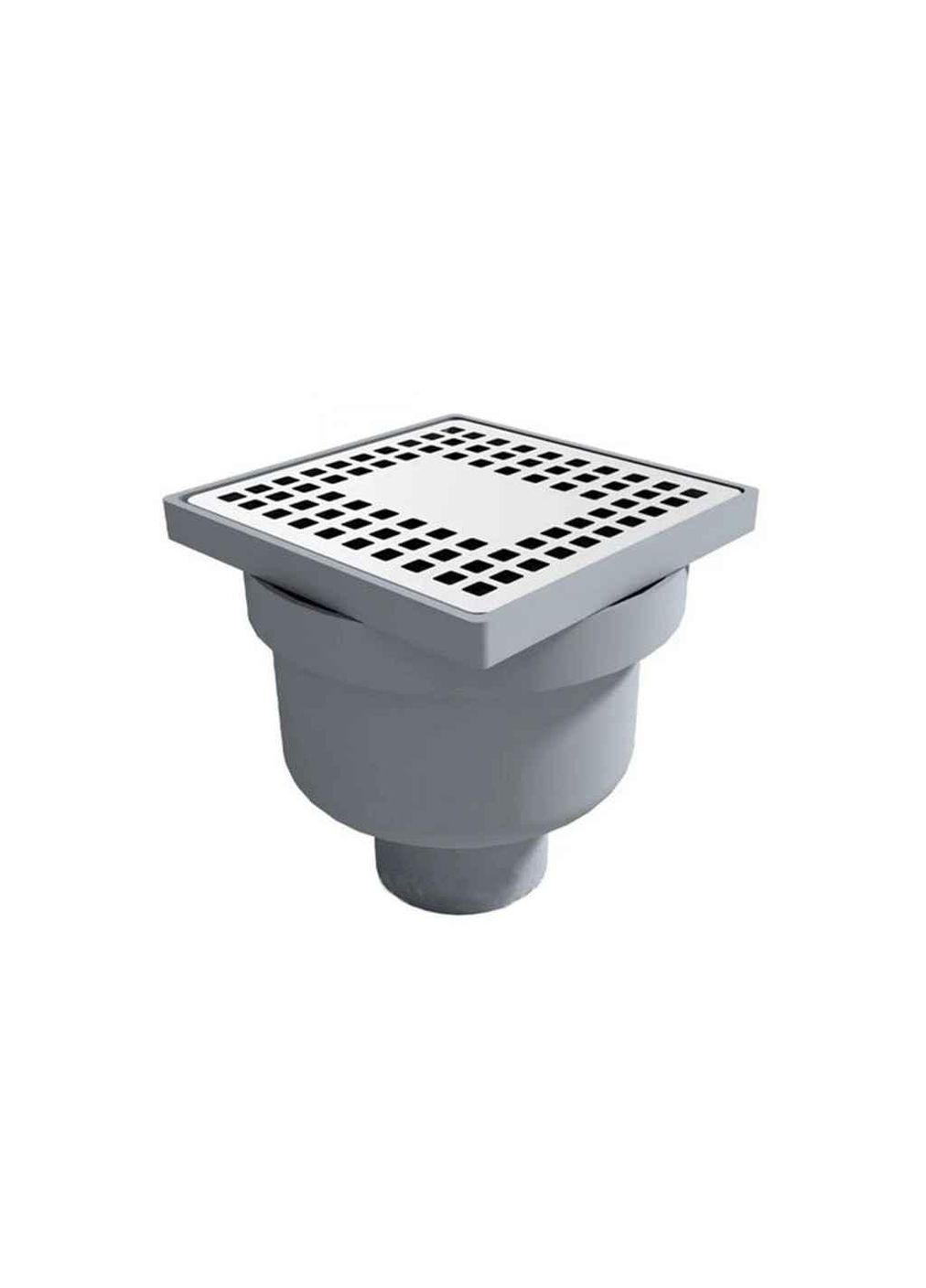 Трап 15х15см сливной выход нижний Ø50 ТМ TILLO (305317479)