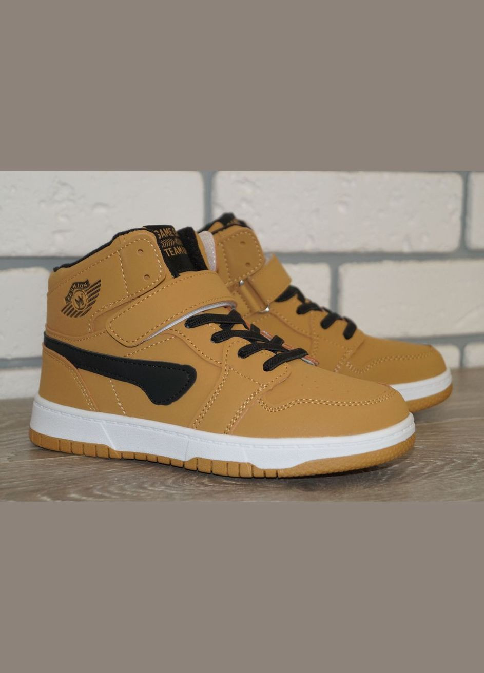 Хайтопи демісезонні дитячі / Черевики демісезонні дитячі коричневі BBT fashion kids (306429266)