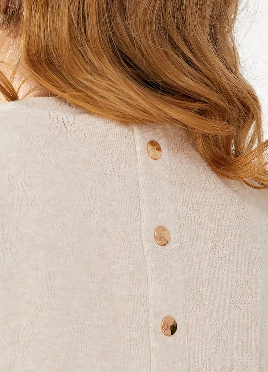 Пудровое деловое, повседневный, кэжуал женское теплое платье миди трикотаж ангора Modena однотонное