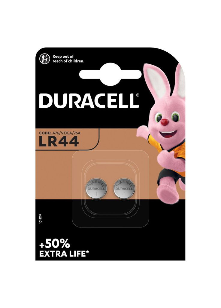 Батарейка LR44/V13GA/A76*2 (m426463) Duracell LR44 1.5V спеціалізована лужна типу таблетка, 76A/ (367069576)