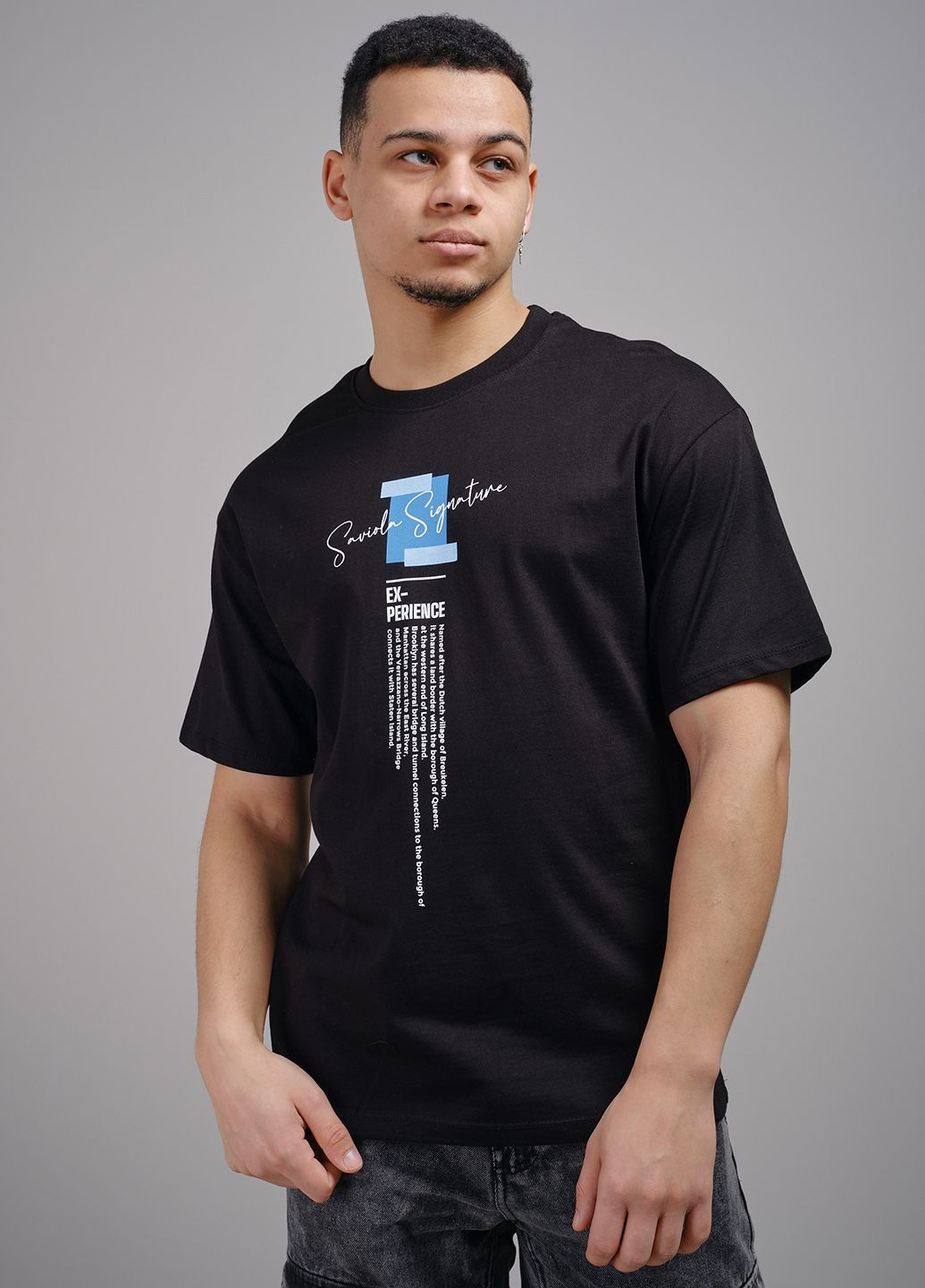 Чорна футболка чоловіча чорна 342988 Power