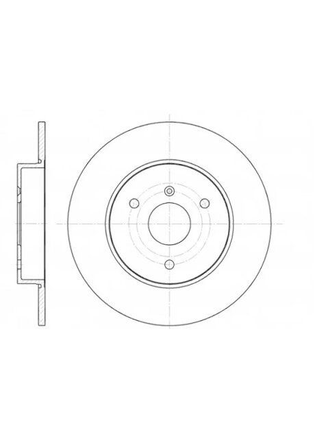 Диск гальмівний SMART 01 - передн. (вир-во ) 6617.00 Remsa (366170099)