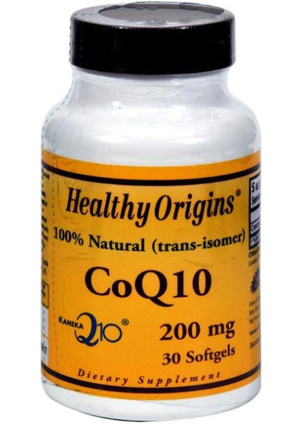 Коензим Q10 Q10 CoQ10 (Kaneka Q10) 200 мг 30 капс Healthy Origins (357342894)