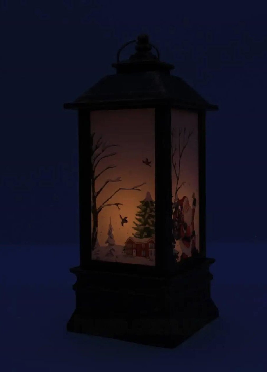 Новорічний декоративний ліхтарик аксесуар лампа світильник працює від батарейок 20х7 см (476481-Prob) Unbranded (282954011)