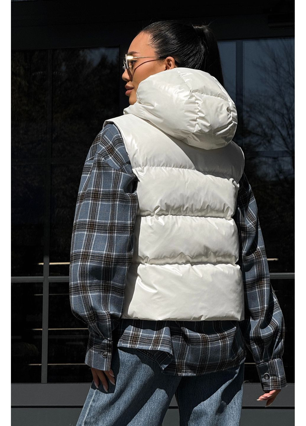 Стильный жилет молочного цвета Jadone Fashion (360729628)