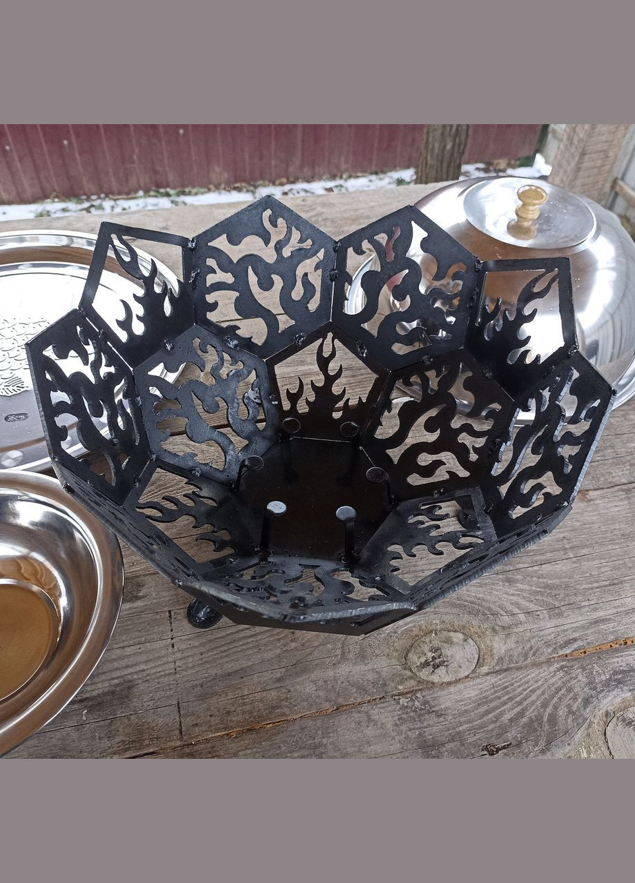 Садж для шашлику. Садж для м'яса. Садж для підігрівання шашлику. No Brand (369501821)