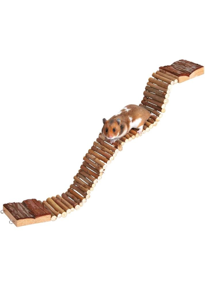 Игрушка для грызунов Мост подвесной 55.5 х 7 см Коричневый (4011905062211) Trixie (277232745)