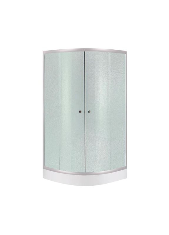 Душевая кабина Latwa SC80x80.SAT.LOW.FR, стекло Frost 4 мм + Душевой поддон KAPIELKA ST80x80x15 LIDZ LLASC8080SLFSET (337514685)