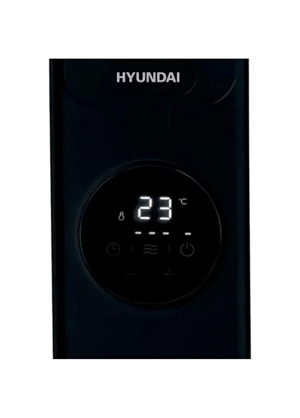 Обогреватель масляный H09HTRB, 20м2, 2000Вт, электр. управление, 9 секций, пульт ДУ, черный Hyundai (366831925)