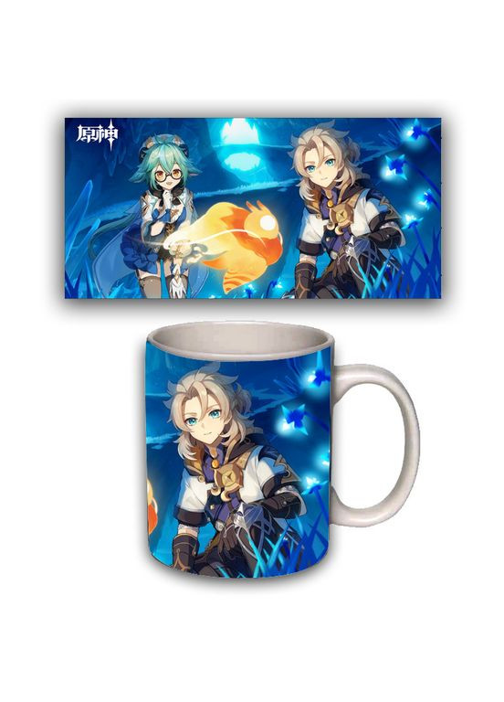 Чашка белая Альбедо Сахароза Геншин импакт Genshin Impact (z1466) No Brand (327006925)