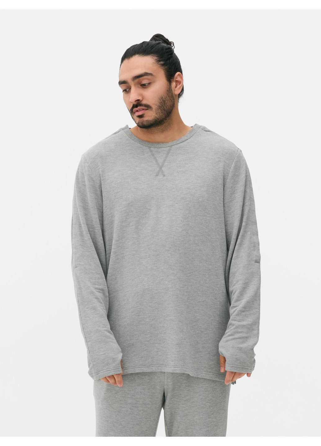 Лонгслів для сну,сірий, Primark (368150962)