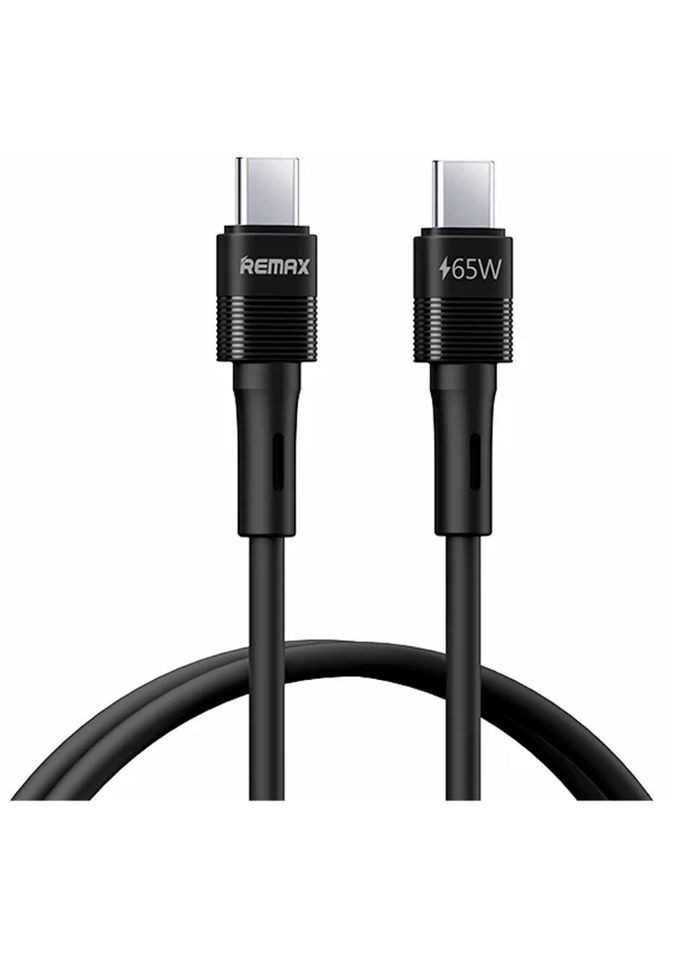 Кабель шнур Type-C to Type-C 65W RC C091 1м Black шнур щвидка зарядка QC PD Data cable 65 вт Remax (369137056)