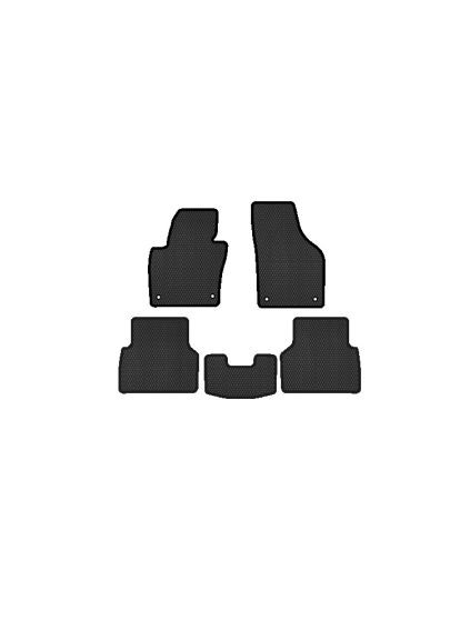 Килимок в салон (VW32872CS5RBB) Evatech Volkswagen Tiguan (NF) AT 2007-2018 1 поколі (366550626)