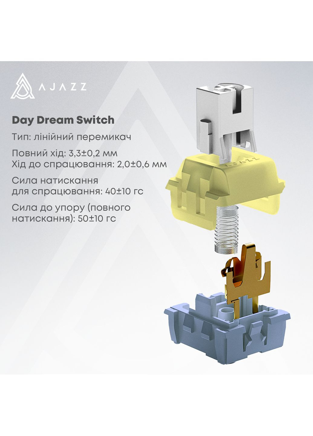Клавиатура беспроводная AK820 Max Plus Day Dream Switch White (AK820MAX-DD-BWD) Ajazz (360401346)