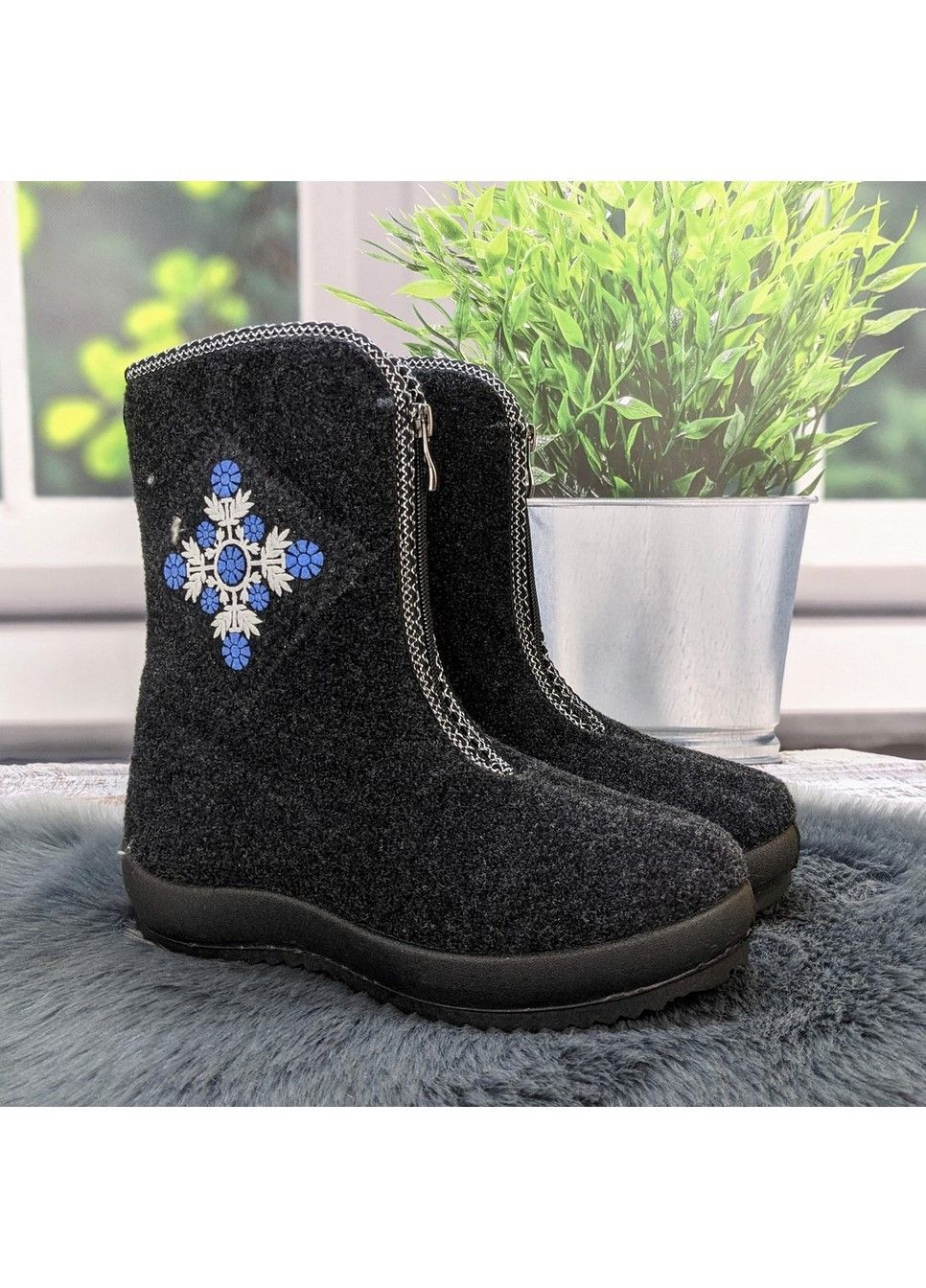 Зимние ботинки женские Progress войлок