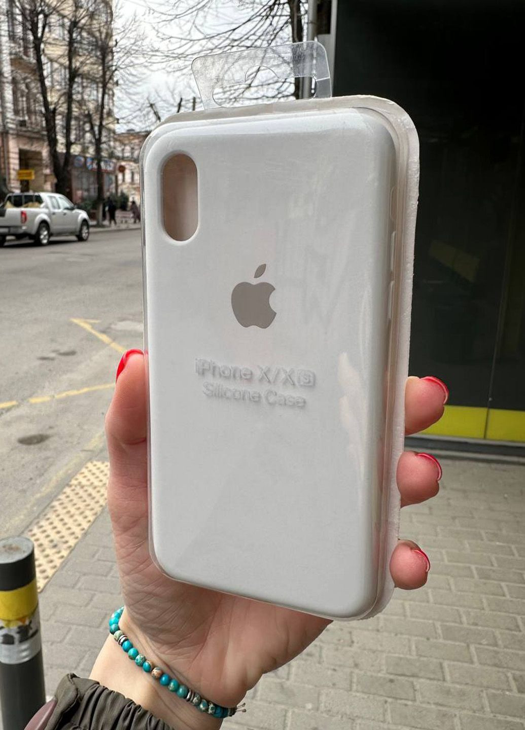 Чохол для iPhone X/Xs Silicone Case White білий No Brand (289754182)