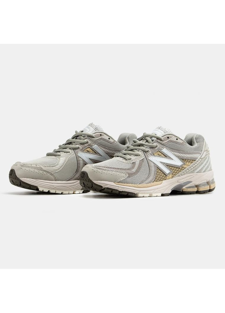 КРОССОВКИ ЖЕНСКИЕ NEW BALANCE 860V2 GREY НЬЮ БЕЛАНС 860V No Brand серые демисезоны (368870062)