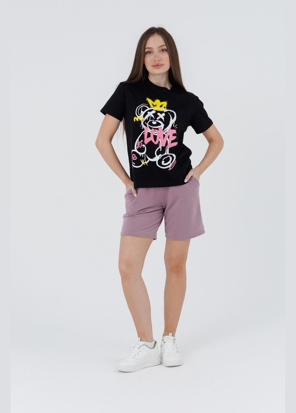 Шорти однотонні жіночі 01 baza shop (2000989535546) No Brand (362705677)