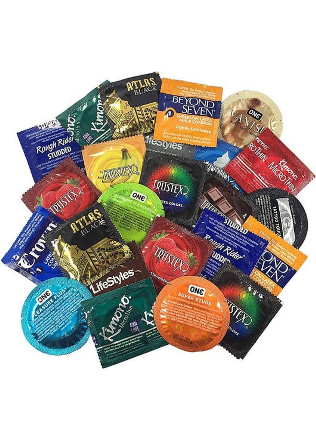 Презерватив латексный классический Atlas Black черного цвета (цена за 1 шт.) One (327876602)