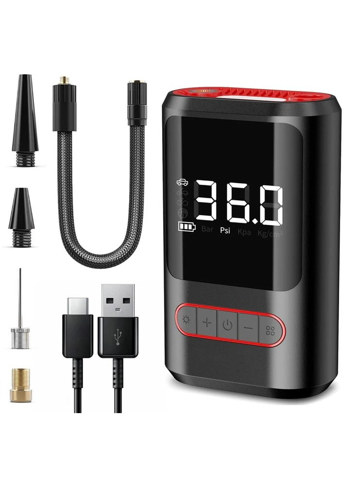 Автомобильный компрессор аккумуляторный, 4000mAh, от USB, CX-329 / Беспроводной насос автомобильный Power (339620802)