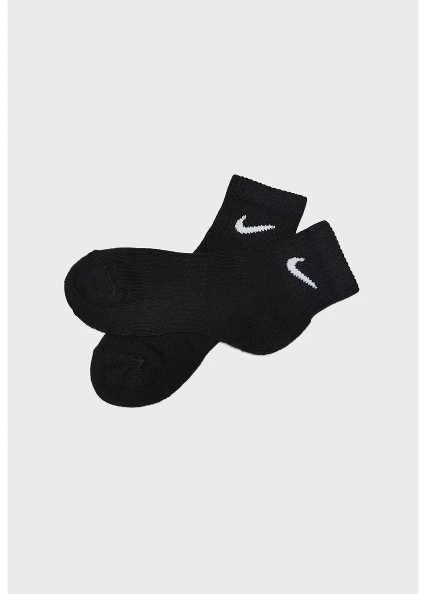Чёрные носки хлопок черный 3 пары Nike (398548486)