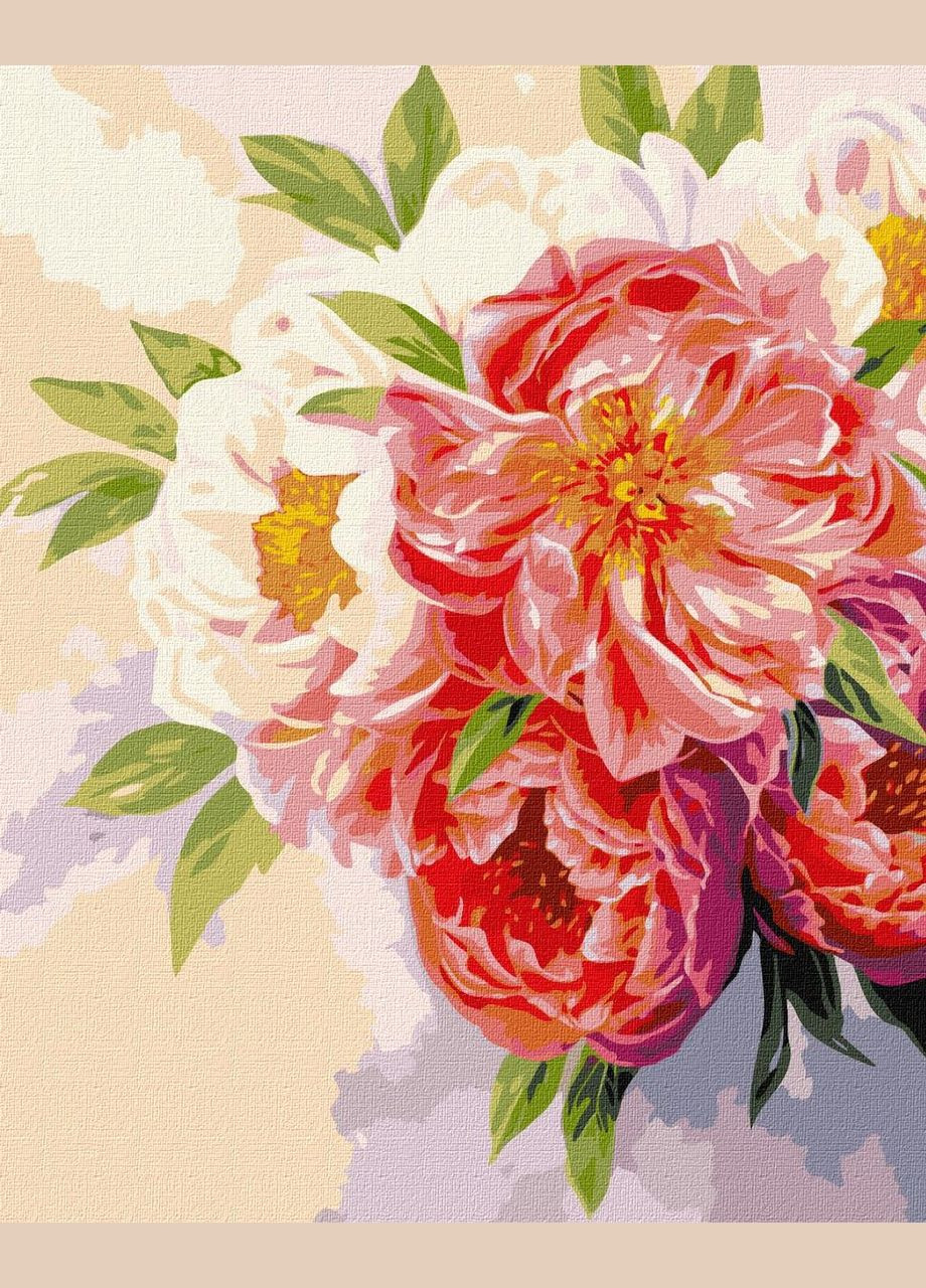 Картина по номерам Настрой пион Идейка 40 х 50 KHO3117 IDEYKA (354828409)