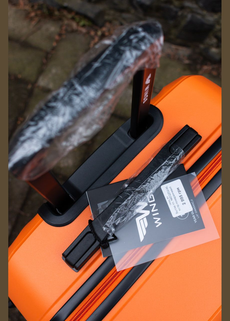 Чемодан полипропилен 100% большой L лавандовый Wings DQZ02 (343339805)