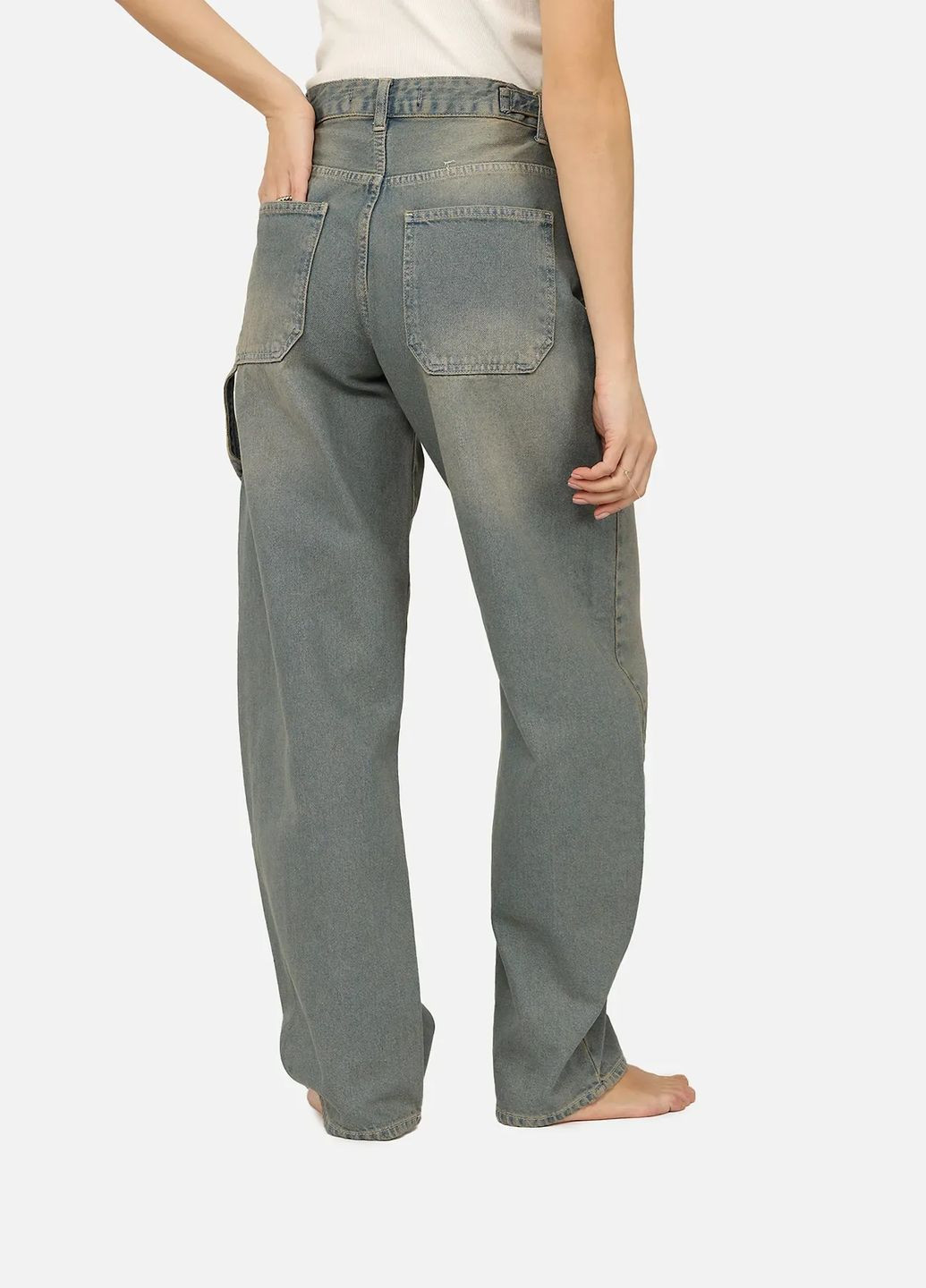 Джинси horseshoe жіночі колір блакитний CB-00271102 Yuki - (323142711)