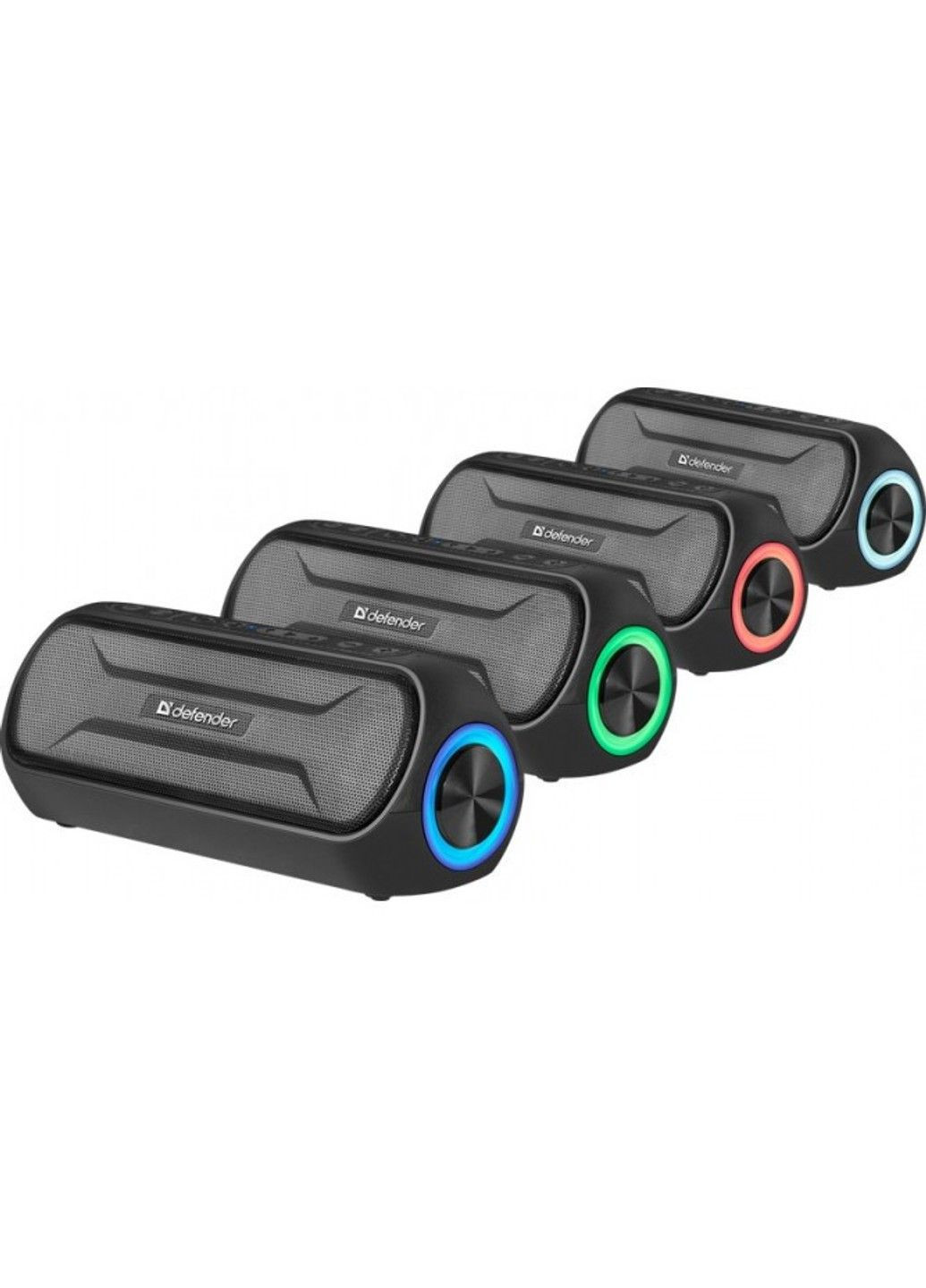Акустична bluetooth колонка Defender Enjoy S1000 20W LED microSD USB TWS (Чорний) No Brand (332635604)