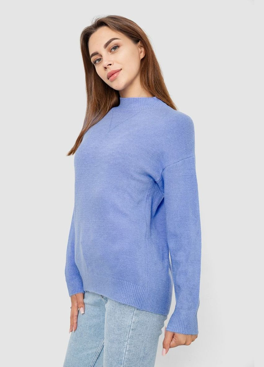 Блакитний зимовий светр жіночий вовняний Ager