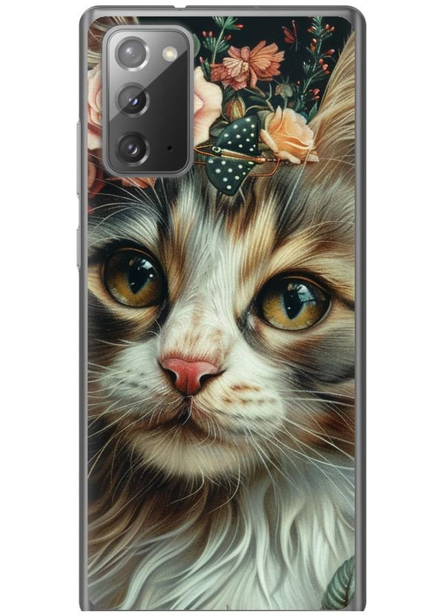 Силіконовий чохол 'Cats and flowers' для Endorphone Samsung Galaxy Note 20 (287272696)