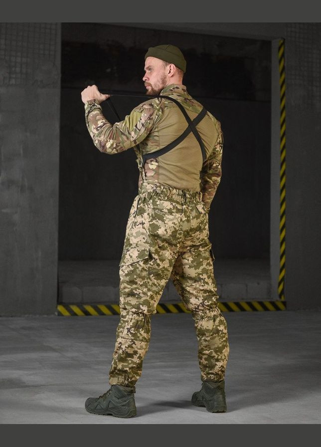 Тактический зимний костюм на флисе Горка Люкс пиксель No Brand