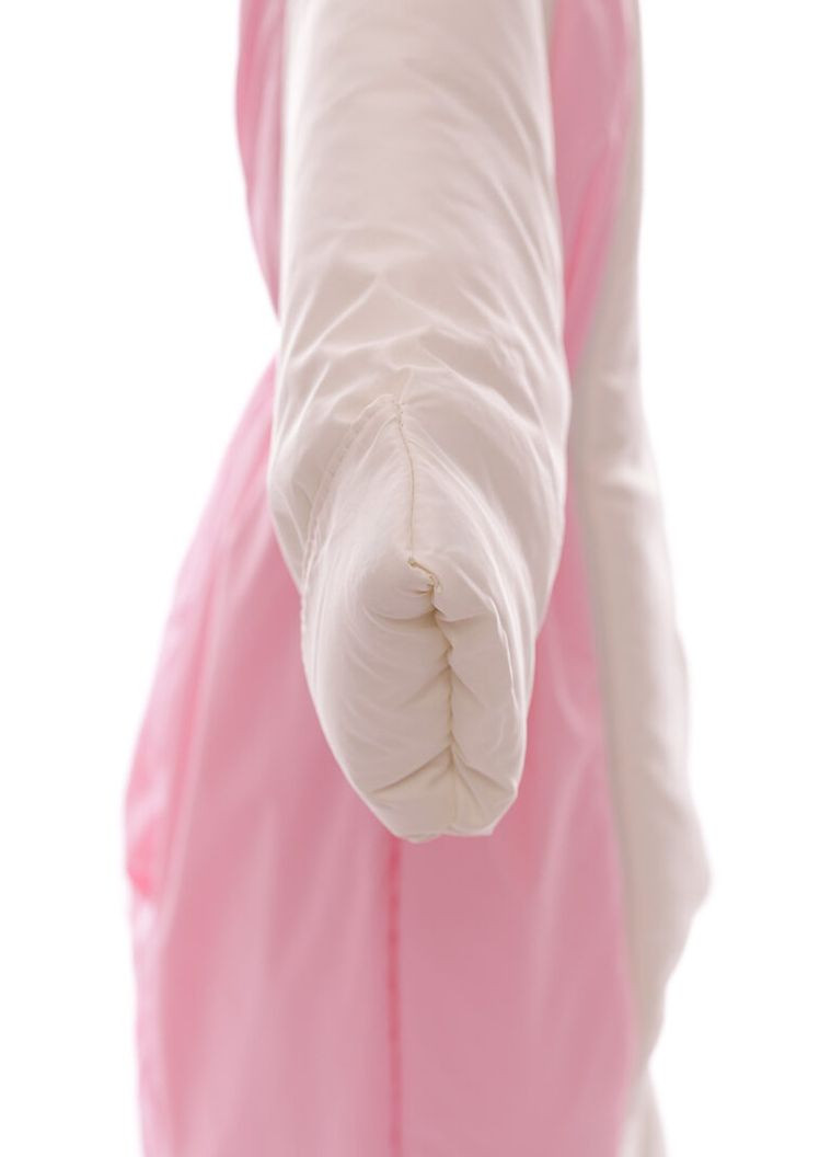 Комбинезон Трансформер для девочки на меху белый с нежно-розовым 86 см (51412) BABYKROHA (315423832)