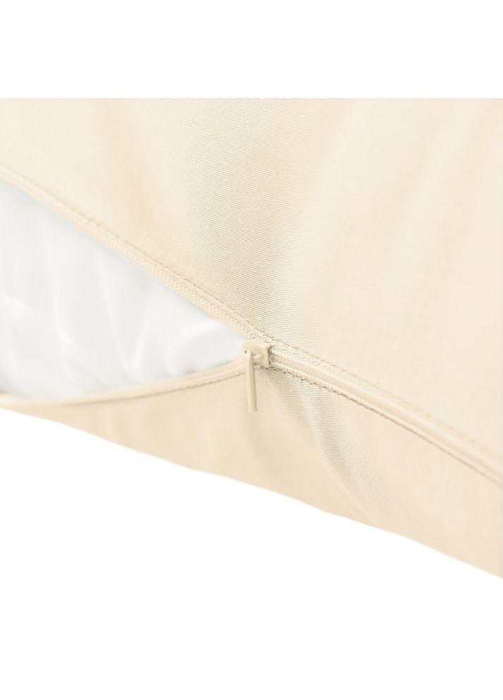 Наволочка на подушку S-Form 40х130 см с молнией сатин 100% хлопок, беж IDEIA (367726552)