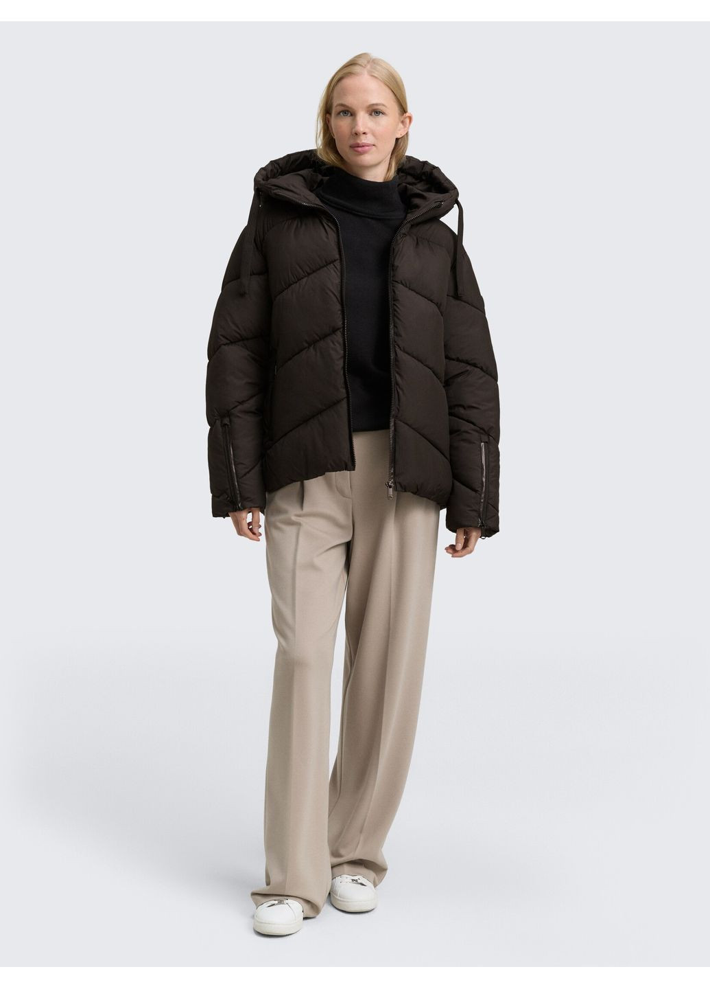 Черный зимний Пуховик Tom Tailor