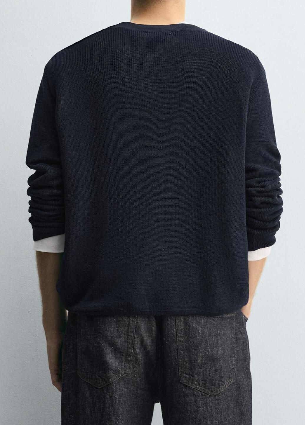 Темно-синій демісезонний светр Zara