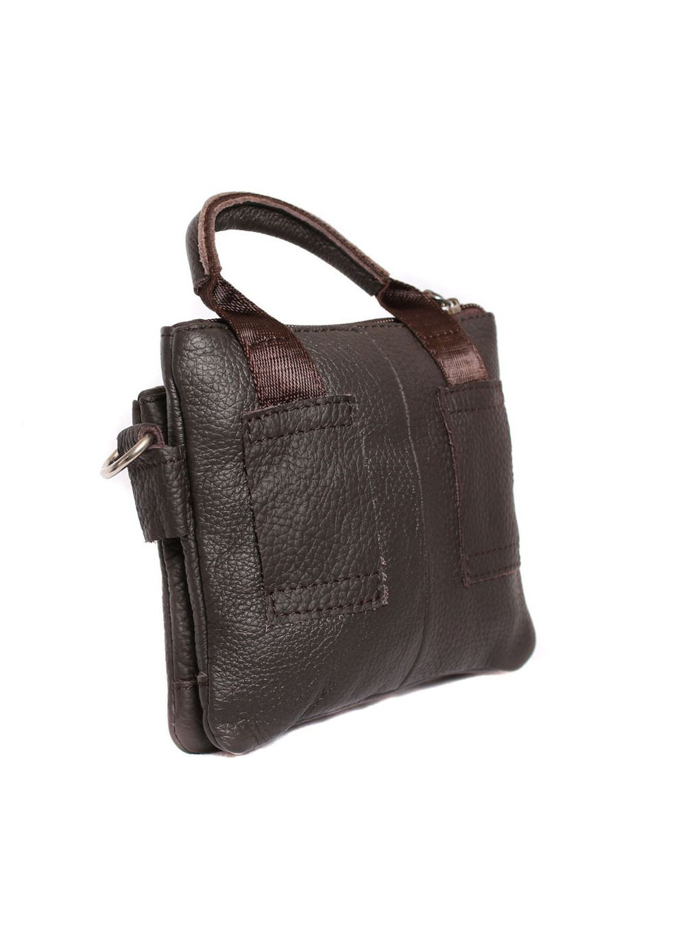 Мужская кожаная сумка 300144 коричневая No Brand (370848506)