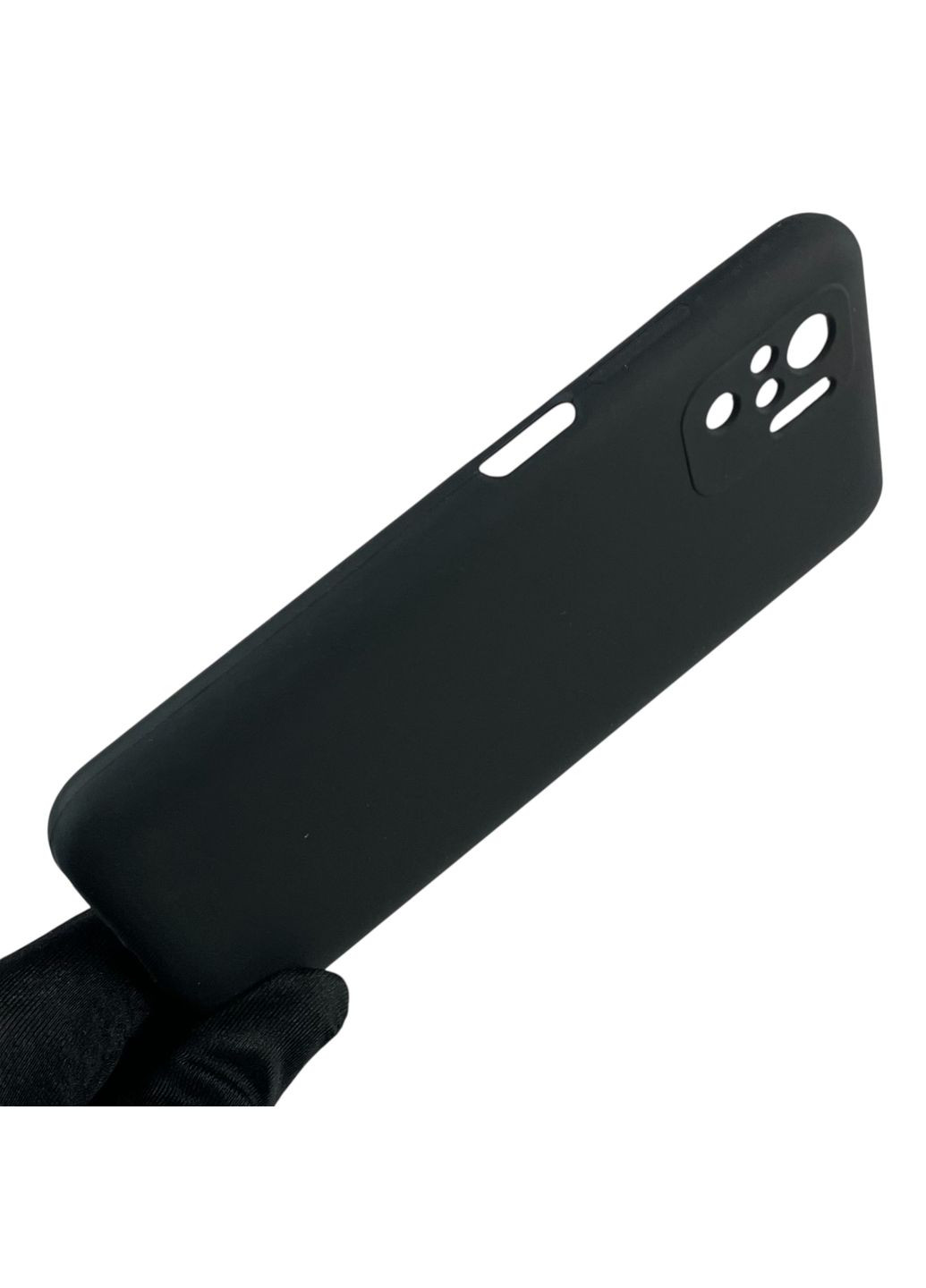 Чохол для Redmi Note 10S силіконовий з мікрофіброю нековзний на сяомі редмі нот 10с чорний Xiaomi (366390620)