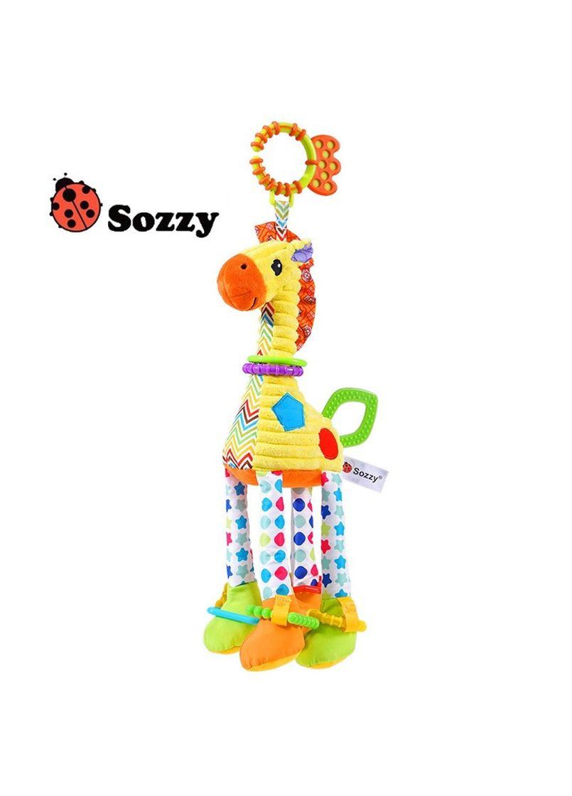 Розвиваюча іграшка-підвіска на коляску Жираф 47см, брязкальце, підвіска у ліжечко Sozzy (370676694)