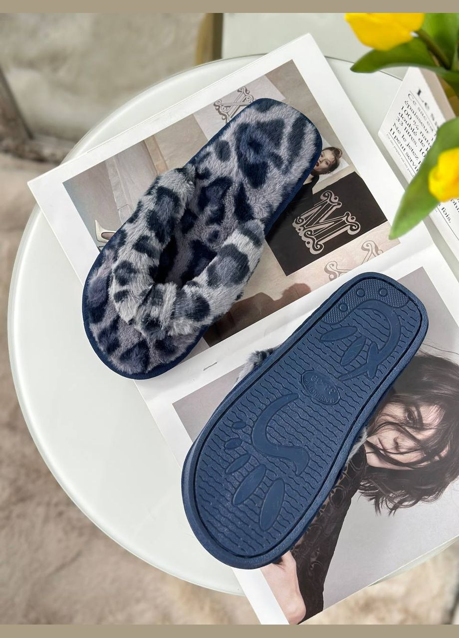 Серые домашние тапочки No Brand