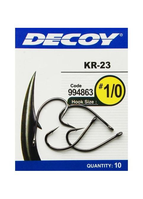 Гачок KR-23 Black Nickeled 03 (12 шт/уп) (1562.03.22) Decoy KR-23 Black Nickeled 03 (12 шт/уп) (268141731)