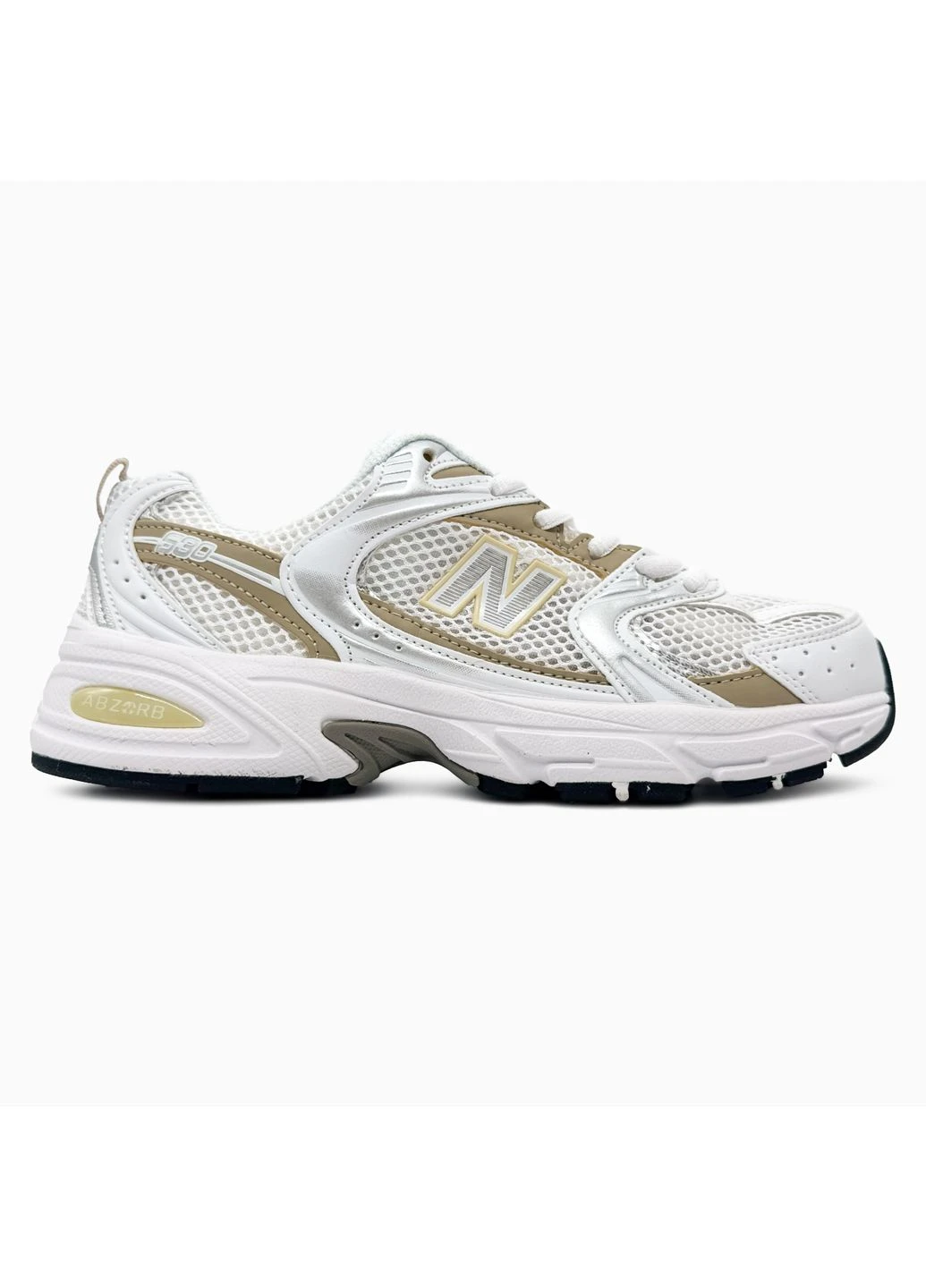 Белые демисезонные кроссовки мужские new balance 530 white/stoneware нью беланс 530 белые No Brand