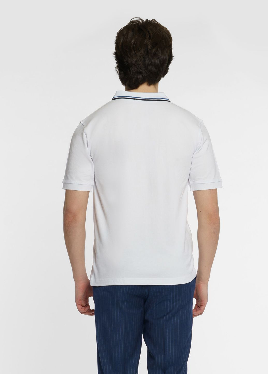 Белая футболка-поло мужское белое для мужчин Arber