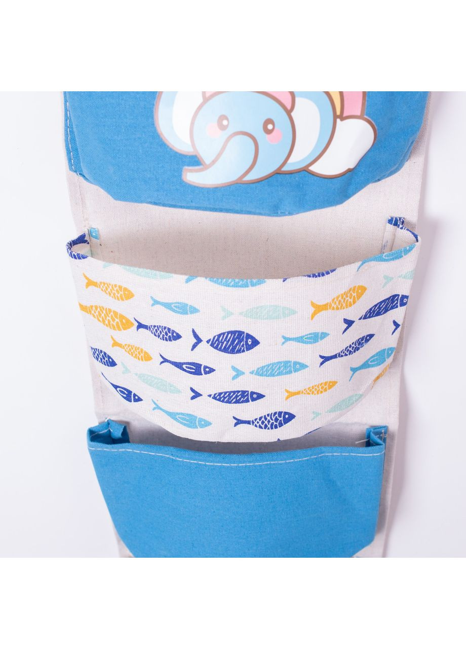 Підвісний органайзер на 5 відділень 20×58 (см) Синій HP-41-13BL Yiwu (370707839)